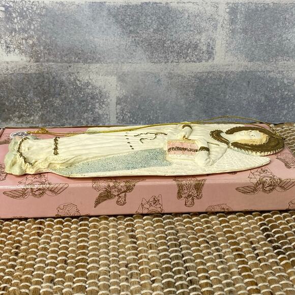 Vintage 1991 United Design Angels Collection Drummer Resin 9" Ornament w/ box - Picture 10 of 12